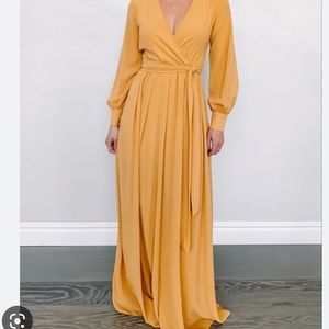 Baltic Born Lydia Mustard Maxi Dress